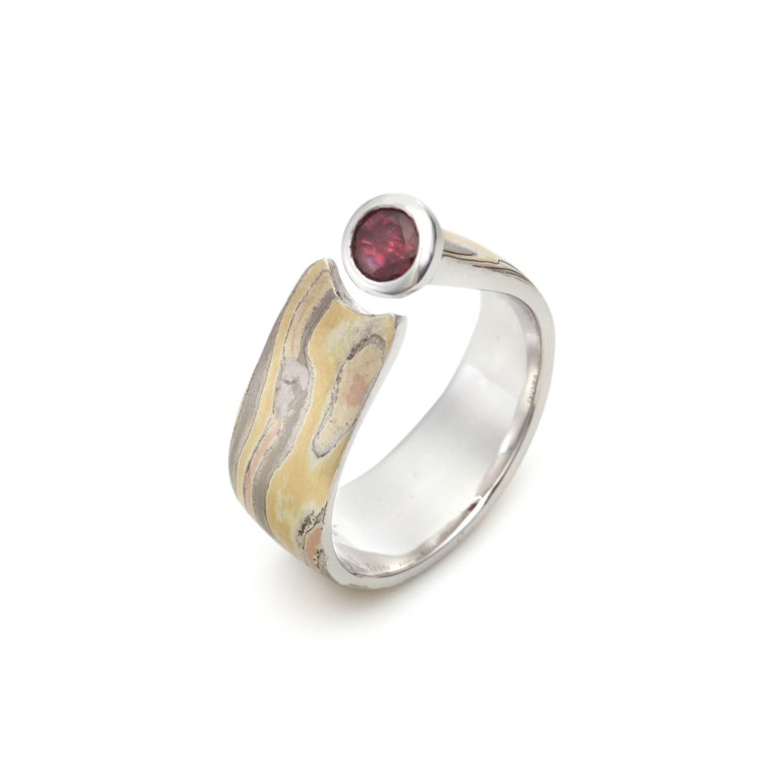 Ziva Red Spinel Ring