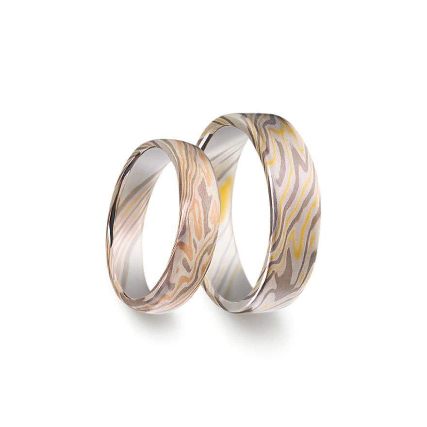 Sanchi & Athena Matching Wedding Ring Set
