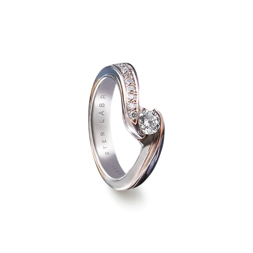 Iris Mokume Gane Engagement Ring